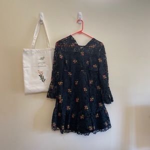 Zara black laced dress